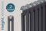 TE2-600-A-TH - Trade Essentials Metallic Anthracite 2 Column Horizontal Radiator H600 x W622 TE2-600-A-TH - Trade Essentials Metallic Anthracite 2 Column Horizontal Radiator H600 x W622